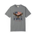 Patriotic "Land of the Free 1776-2026" T-Shirt — Eagle & American Flag Tee