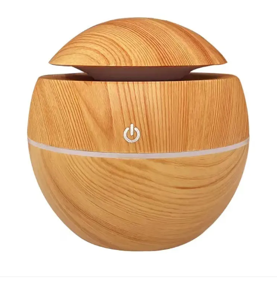USB Mushroom Aroma Diffuser | Wood Grain | Essential Oil Diffuser