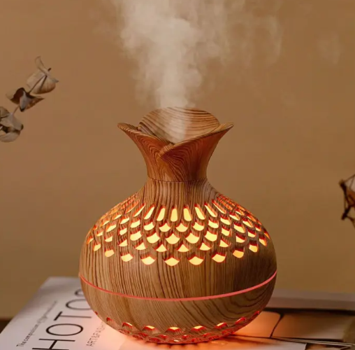 USB Mushroom Aroma Diffuser | Wood Grain | Essential Oil Diffuser
