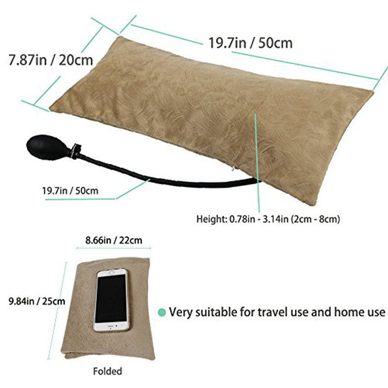 Inflatable Heated Lumbar Support Pillow